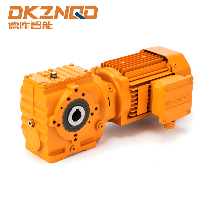 Horizontální pravoúhlý spirálový šnekový redukční motor řady K